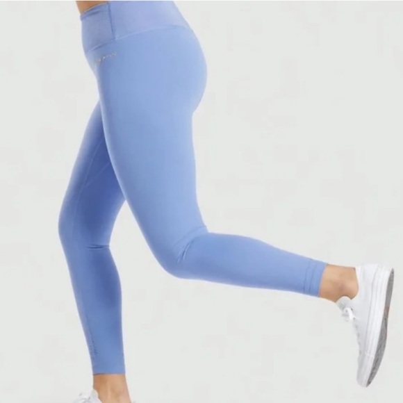 Gymshark Pants - Whitney Simmons rib waist leggings in intense beautiful blue.